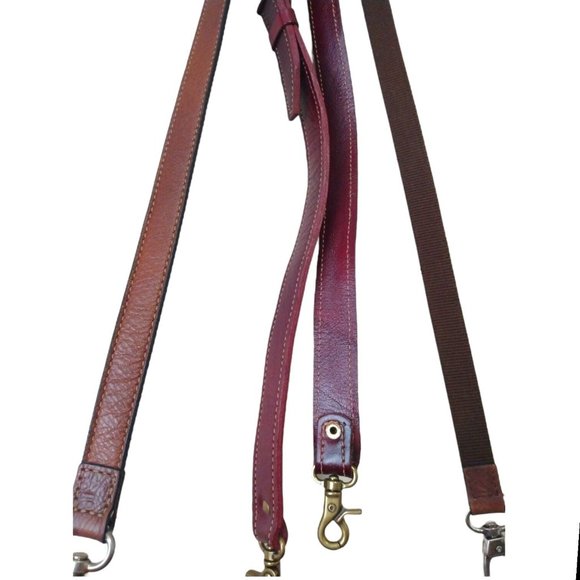 John Cole Womens Brown Suede Full Grain Leather Hobo Western Saddle Bag Purse - Picture 10 of 12